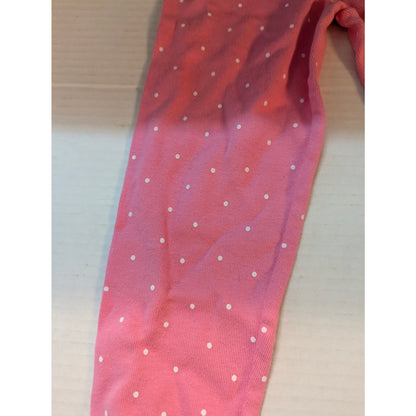 Janie and Jack Girls Pink Polka Dot Pajama Leggings Size 3