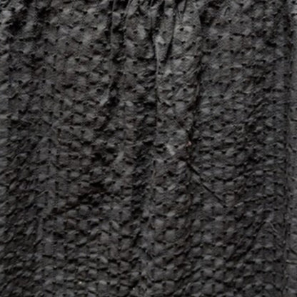 Caslon Black Size Large Sleeveless Black top shirt cotton blouse textured v-neck