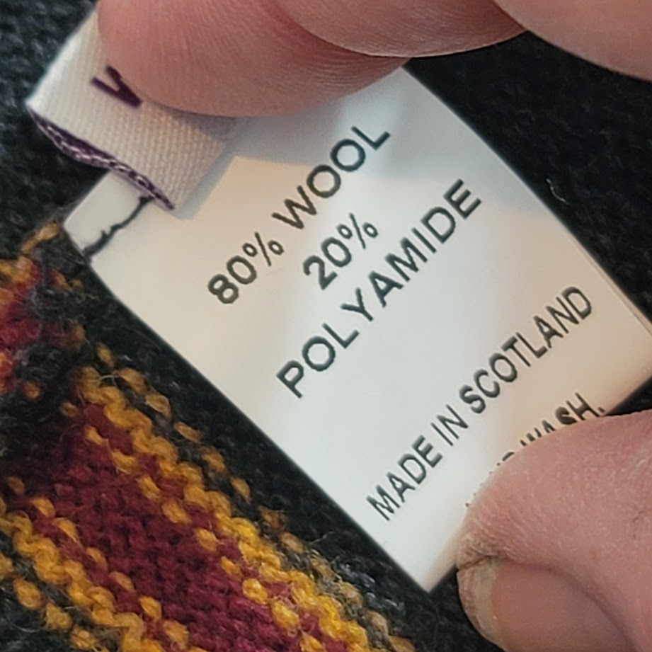 Lochaven of Scotland Medium Grey Wool Harry Potter Gryffindor Cardigan