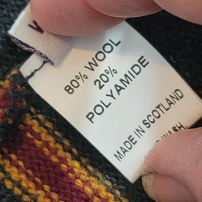 Lochaven of Scotland Medium Grey Wool Harry Potter Gryffindor Cardigan