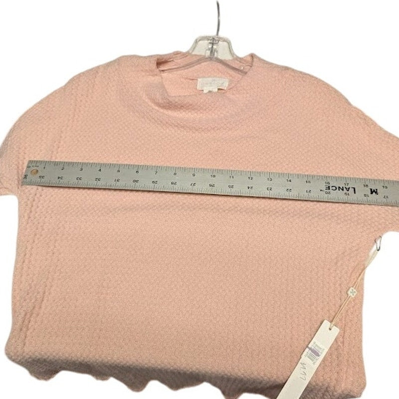 Caslon Size Medium Petite Sweater long sleeve round hem waffle knit mock neck