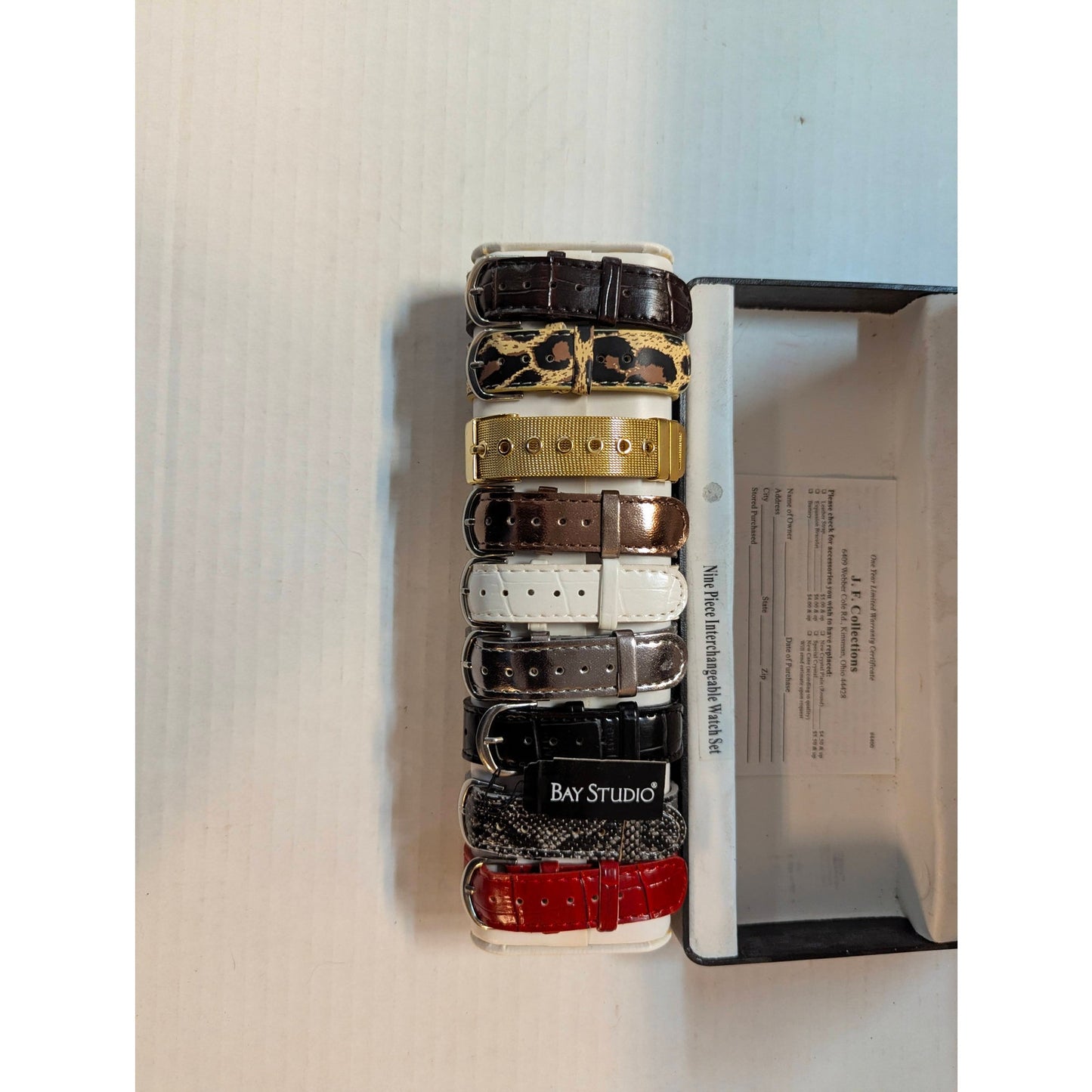 Vintage Bay Studio Interchangeable Watch Gift Set 5 Bands 2 Bezels cases