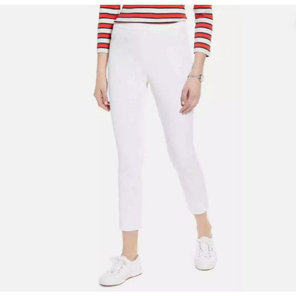 Nordstrom 1901 Pants 12 NWOT Stretch Ankle Skinny White Slimming Fit CottonBlend