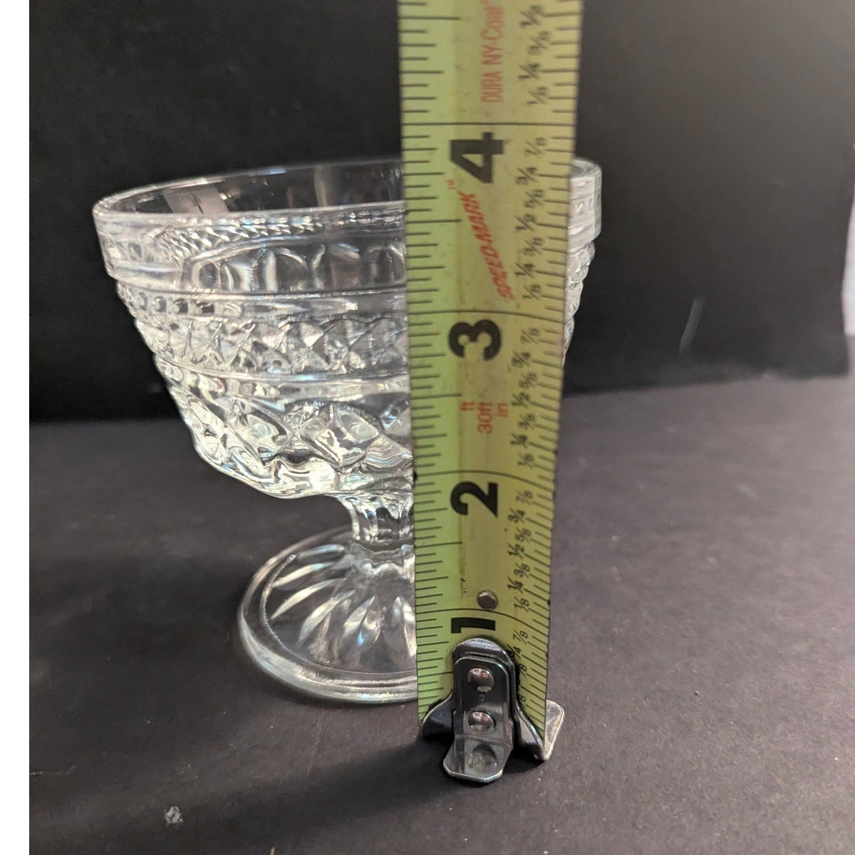 Anchor Hocking Wexford Clear Glass Footed Sherbet Dessert Dish