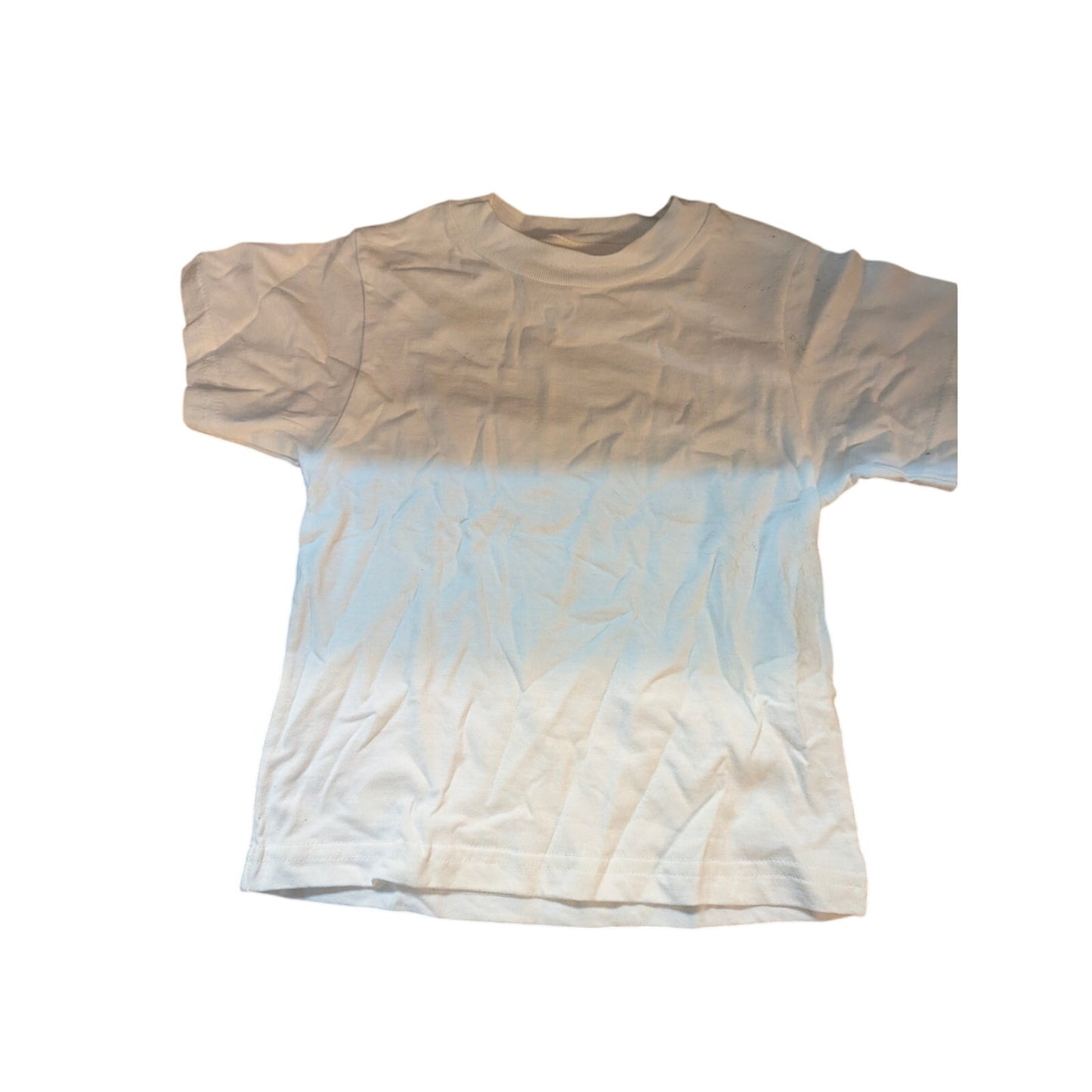 Unisex Kiddy Kats Plain White Short Sleeve Crewneck Tee 3T