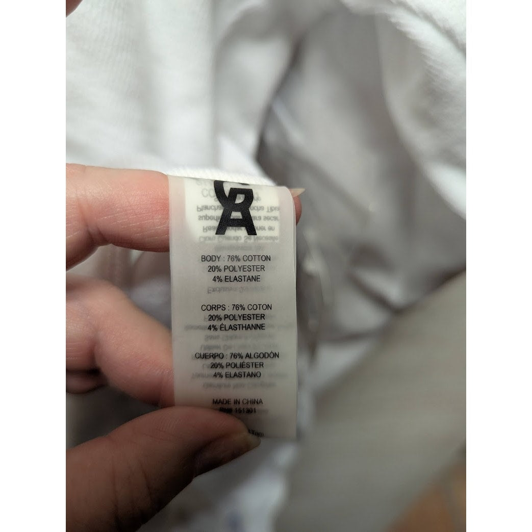 Good American Bodysuit Women’s Size 7 White Feel Good Long Sleeve Body PLUS 4XL