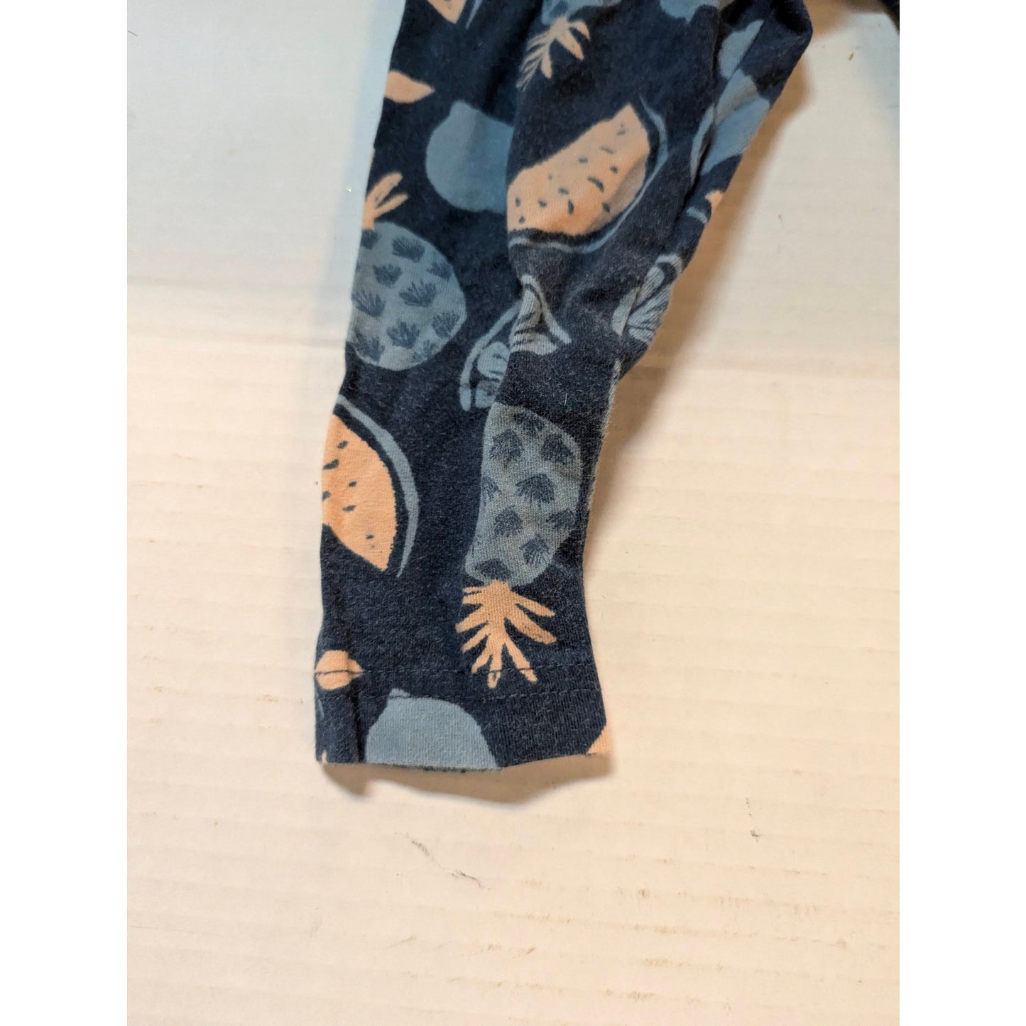 Carter's Baby Girls Teal Tropical Fruit Print Knit Leggings Pants Size 18 Months NWT