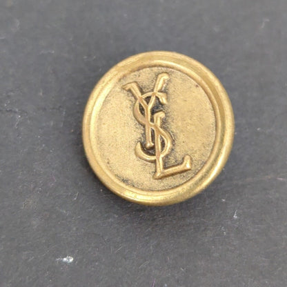 LOT of 10 Antique Vintage YSL Victorian Brass Mixed Materials Buttons ESTATE E
