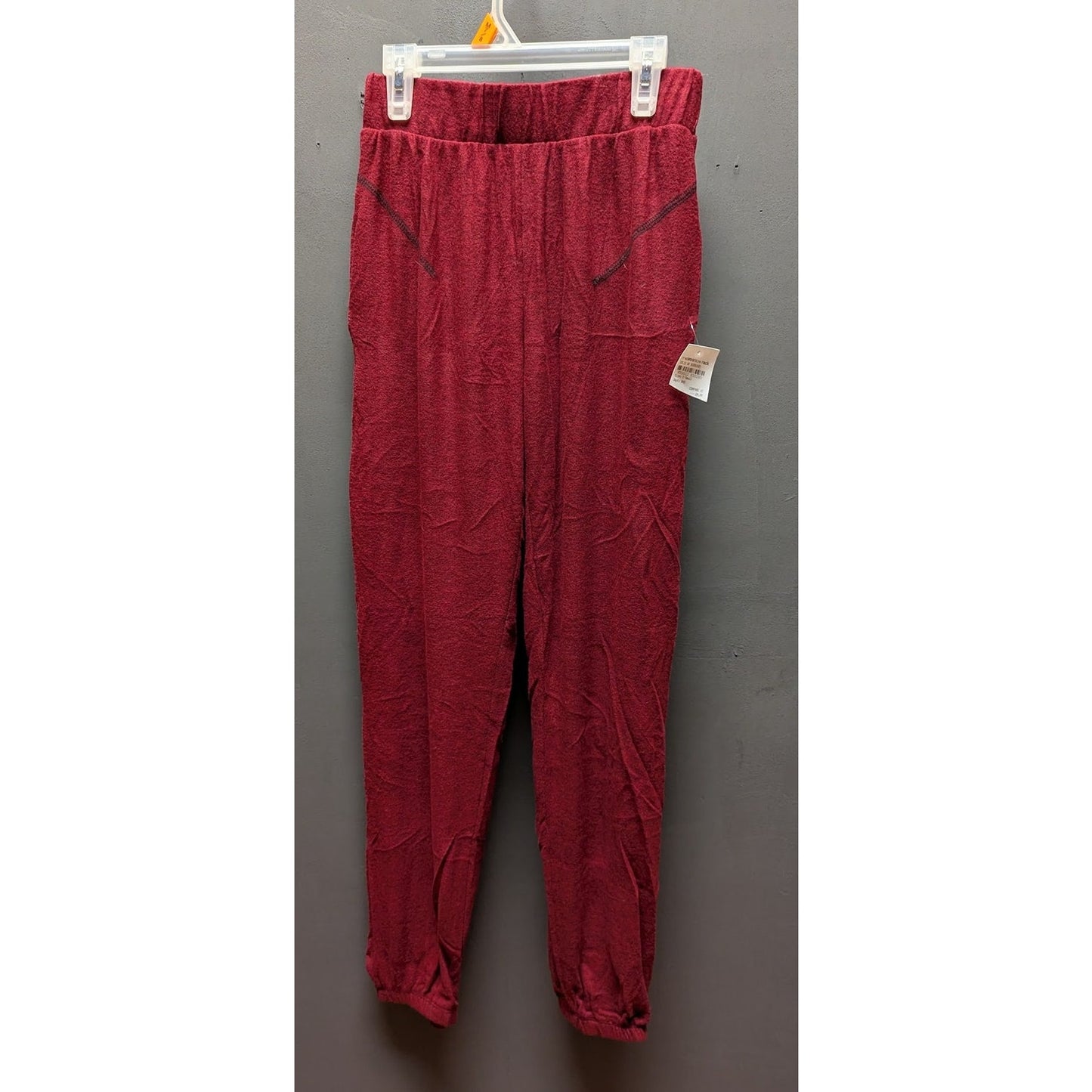 Freeloader Size XS burgundy jogger pants Hacci activewear sweats NEW