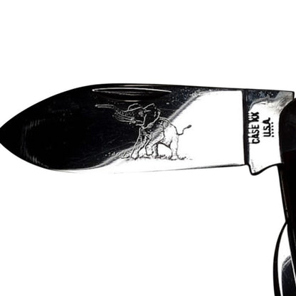 Case XX Pocket KNIFE 5 dot Elephant Toenail 6250 Brown Jigged Bone Sunfish 1975