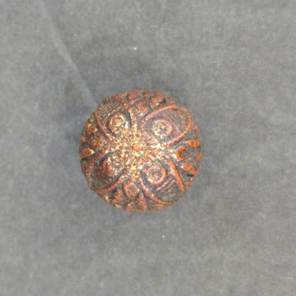 LOT A of 10 Antique Vintage Victorian Brass Mixed Materials Buttons ESTATE FIND