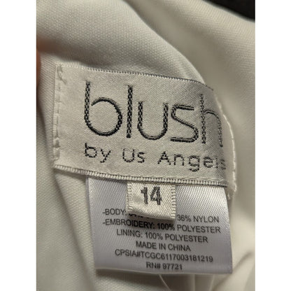 Blush by Us Angels Girls' Sleeveless Embroidered Lace Dress Size 14 in Ivory NWT
