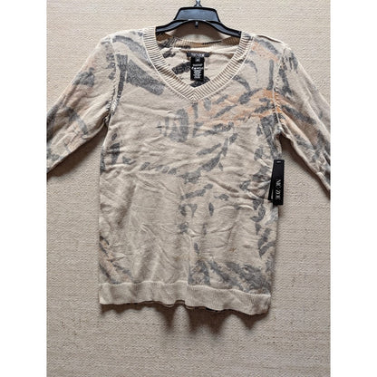NWT $120 Nic+Zoe Foothill Womens Sweater VNeck Small Petite Cotton