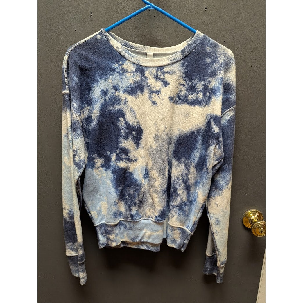 Z by Zella Tie-Dye Long Sleeve Sweatshirt Size Medium Activewear NEW