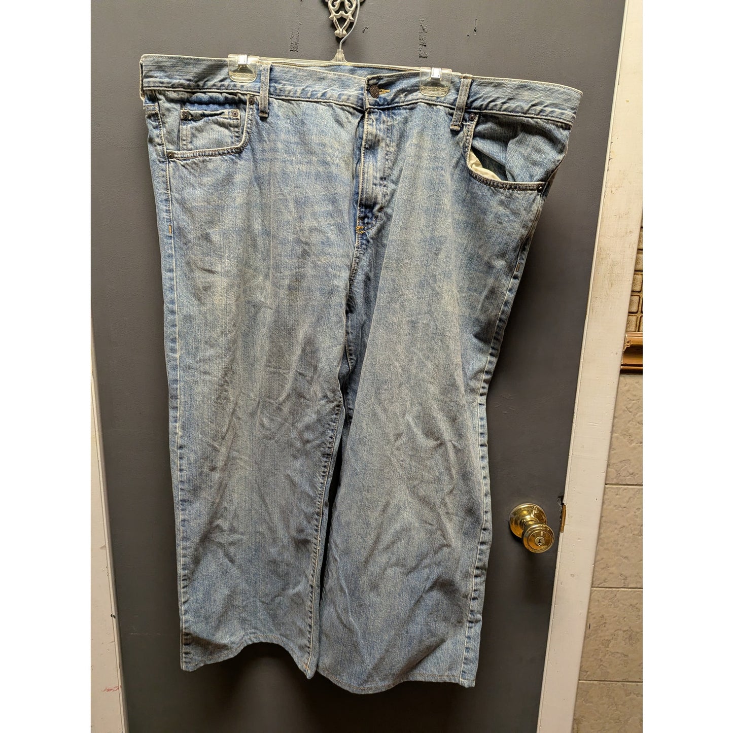 Old Navy Blue Denim Jeans Men Size 48x30 Big & Tall Loose