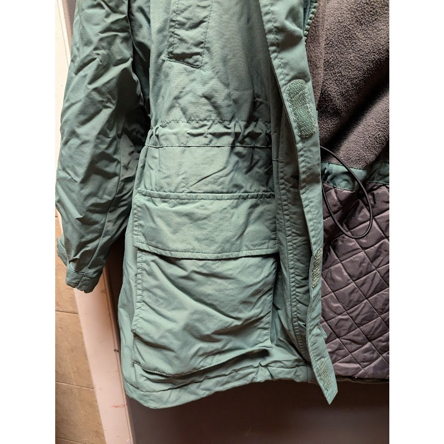 Vintage Lands' End Polartec Squall Jacket Sage Green Parka Men’s XL
