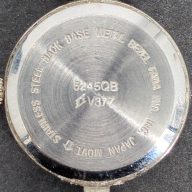 Vintage Times Square Geometric Bracelet Watch Silver Needs battery