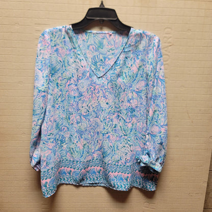 Lilly Pulitzer Size small/ medium Women's PreOwned Blouse long sleeve