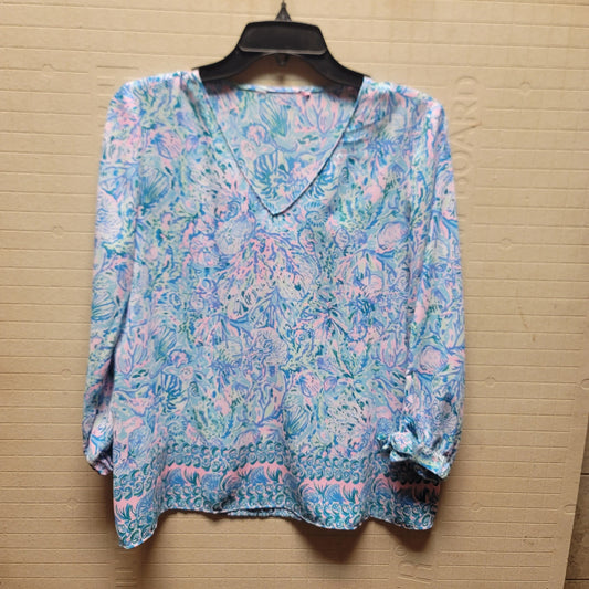 Lilly Pulitzer Size small/ medium Women's PreOwned Blouse long sleeve