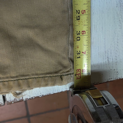 Rocawear Men Baggy Cargo Pants Y2K Hip Hop Khaki Tan Skate Streetwear Utility 38