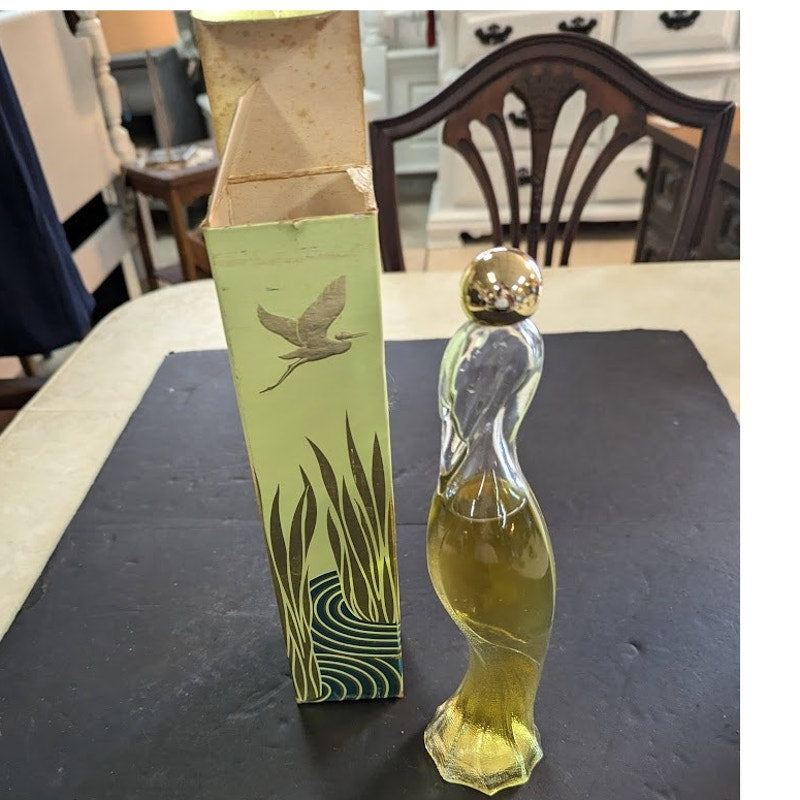 1971 Used- AVON- Flamingo Decanter- Cologne- In Original Box- Bird