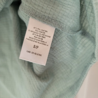 Everleigh Size Small blouse 1/2 sleeve dusty mint green NEW embroidery detail