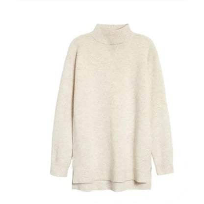 Halogen Cashmere Wool Long Sleeve Turtleneck Sweater Size XS Layering NEW $179