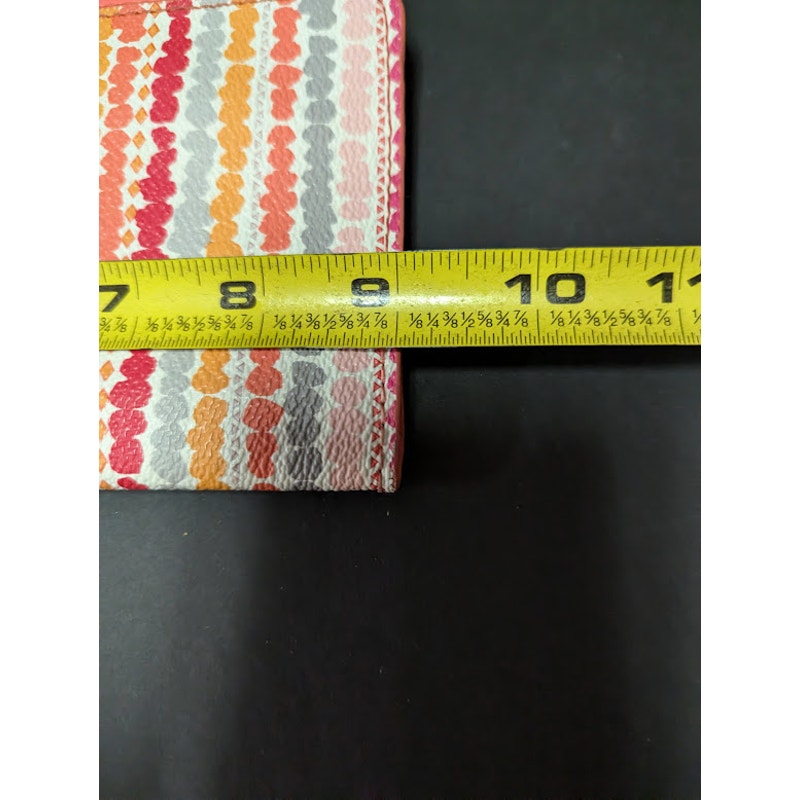 Vera Bradley Slim Travel Organizer Beautiful Sold Out Pattern Confetti Stripe