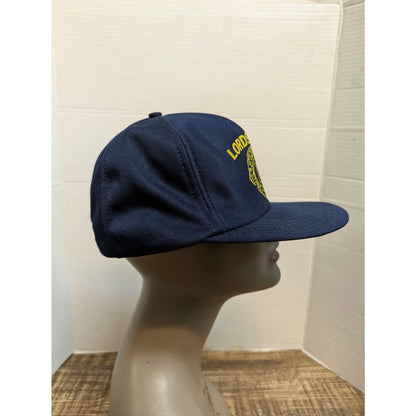 Vintage Lordstown Lions Club International Blue Snapback Baseball Cap Hat Y2K