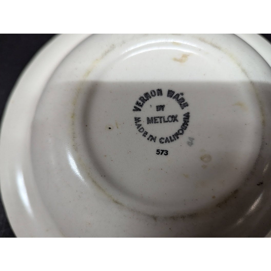 RETIRED Vineyard by Metlox Poppytrail Vernon 9" Round Vegetable serving Bowl
