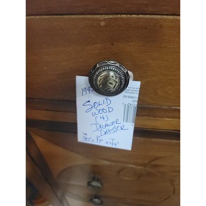 Secondhand Sandies: Solid wood Small space 4 Drawer dresser