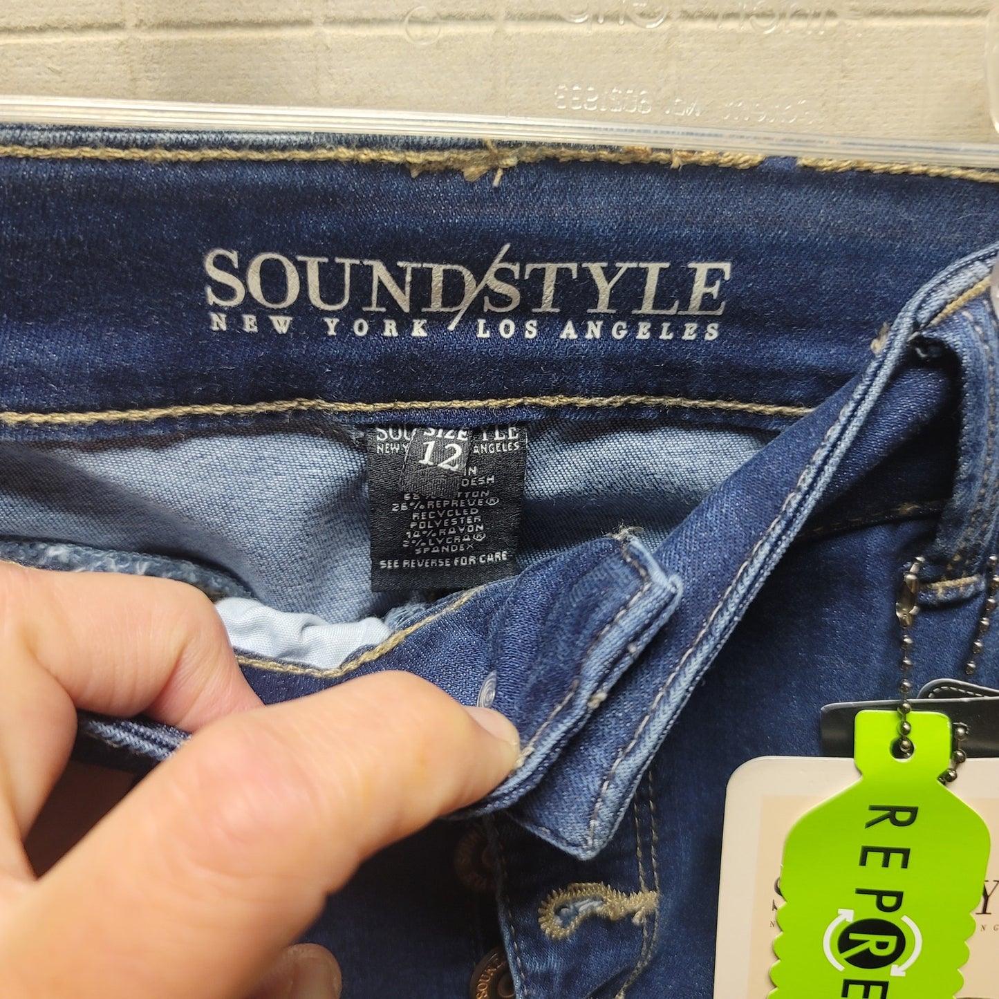 Soundstyle Womens Jamie Ankle Skinny Jeans 12/31 slim and sleek New button fly