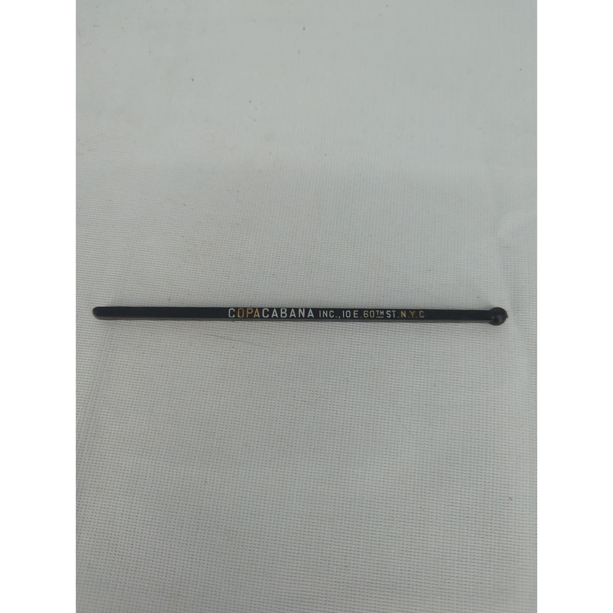 Vintage Copacabana Nightclub Promotional Swizzle Stick NYC