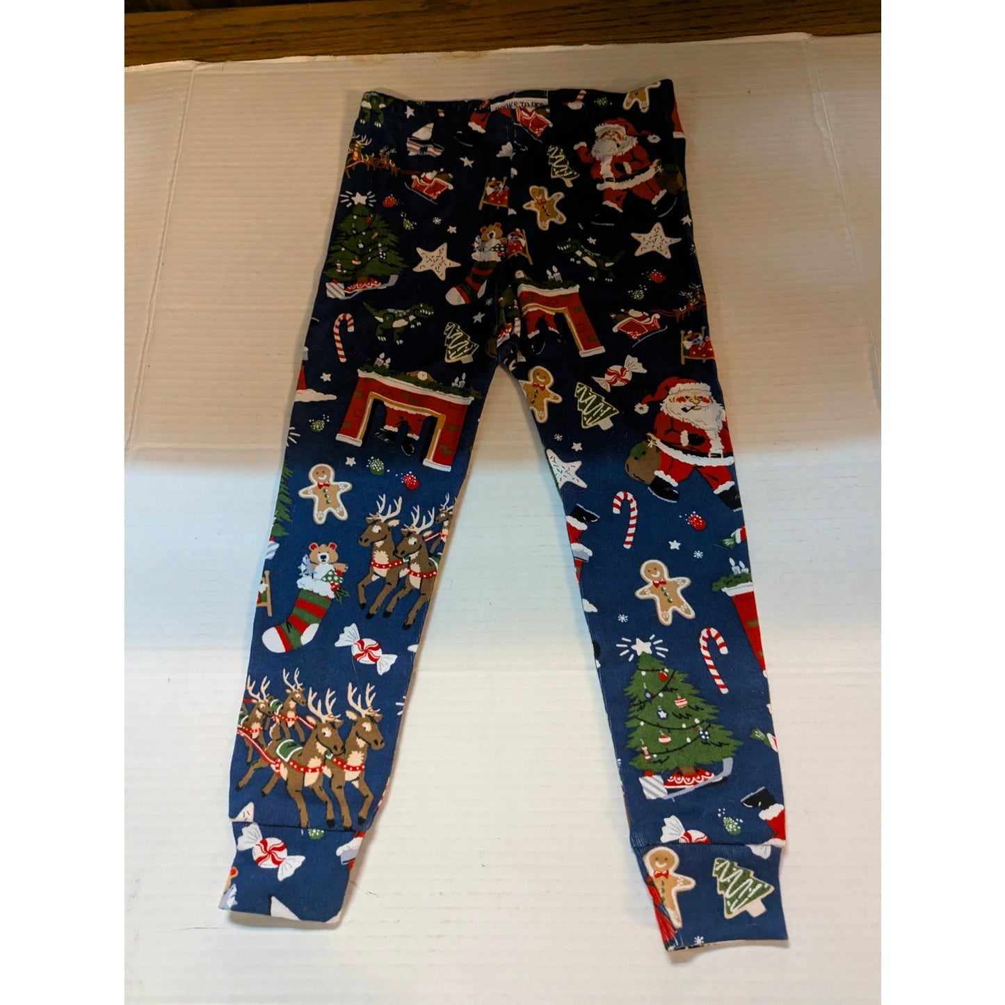 Books to Bed Kids Christmas Holiday Printed Pajama Pants Size 4 NWT