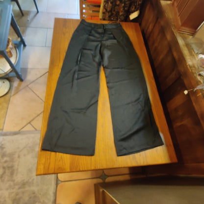 Antonio Melani Size 6 Marled Dark Charcoal Flat Front Pants