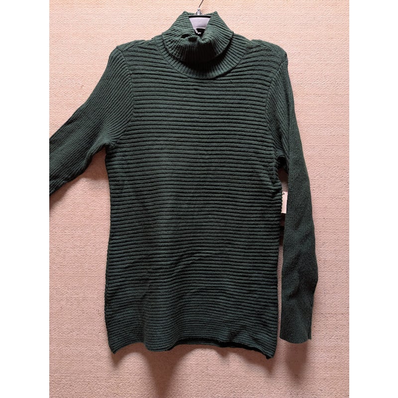 NWT Devotion Cyrus Spruce Green Turtleneck Rib Knit Long Sleeve Sweater Small