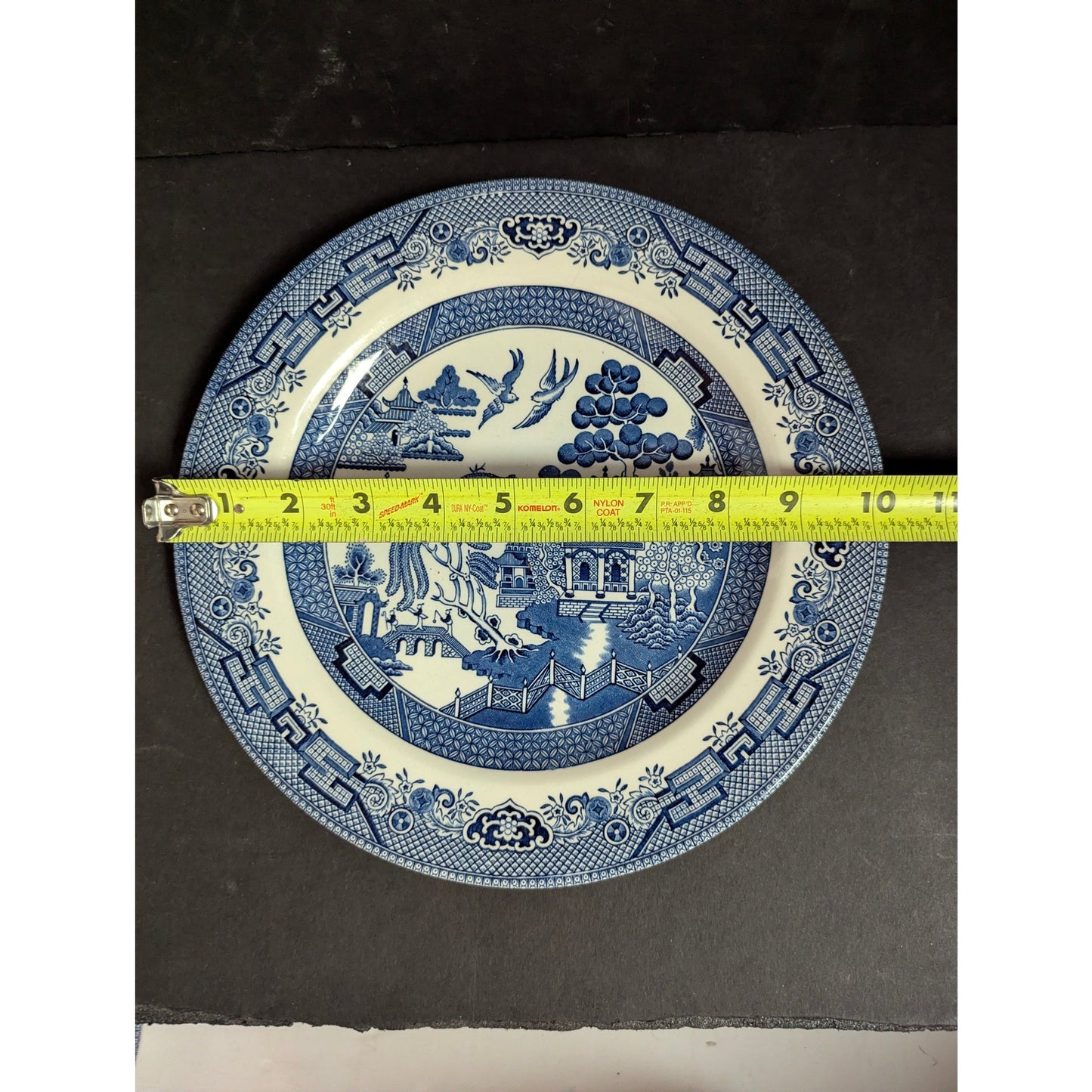 Vintage Churchill Blue Willow Dinner Plates Set of 3 English Ironstone