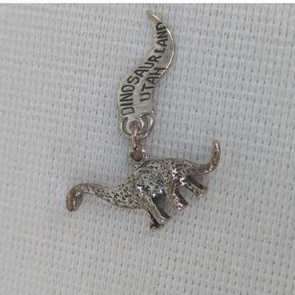 Vintage Sterling Silver Dinosaurland Utah Brontosaurus Charm
