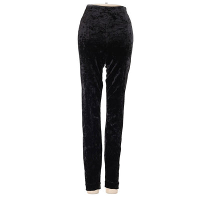 Good american black velvet pants STRAIGHT LEG SIDE ZIP GDPCV79 size 5 / XL