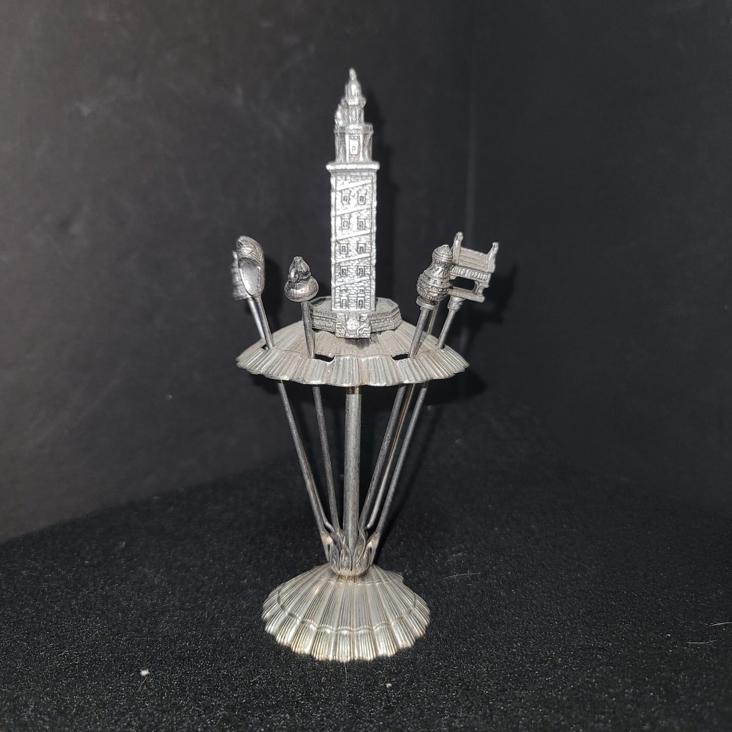 Vintage Camino Shell Torre de Hércules Tooth pick skewers Tapas Server Barware