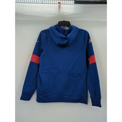 NFL On-Field Apparel NY Giants Pullover Hoodie Kangaroo Pocket Blue Size Large