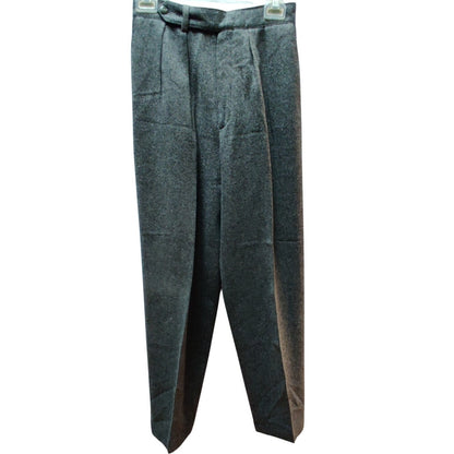 L.L. Bean Vintage Wool lined pleated trousers size 8 gray