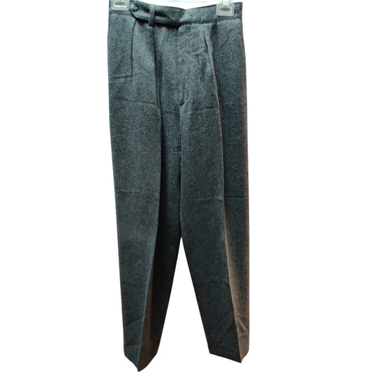 L.L. Bean Vintage Wool lined pleated trousers size 8 gray