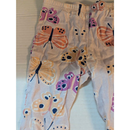 Carter's Baby Girls White Butterfly Floral Print Leggings 18 Months