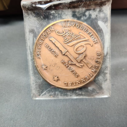 Buck #2801 Spirit of 76 Limited Edition Bicentennial Knife Set Display Case Coin