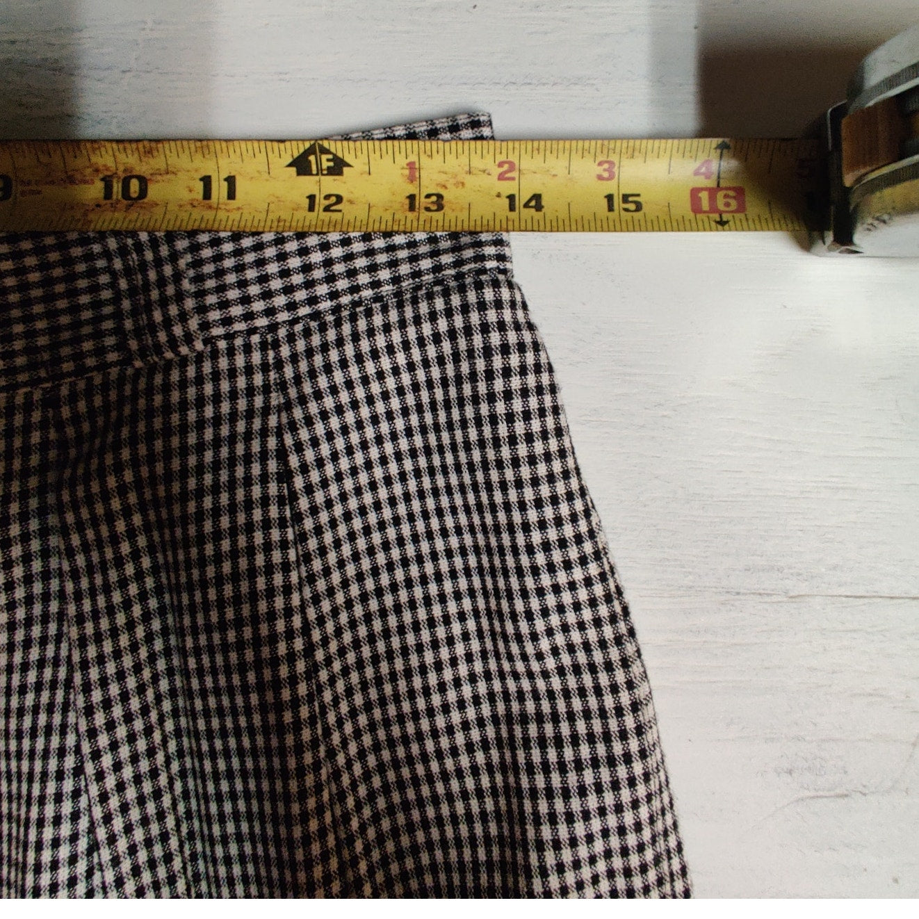 Joan Leslie Classics Black White Houndstooth Pleated Trousers Pants 6P