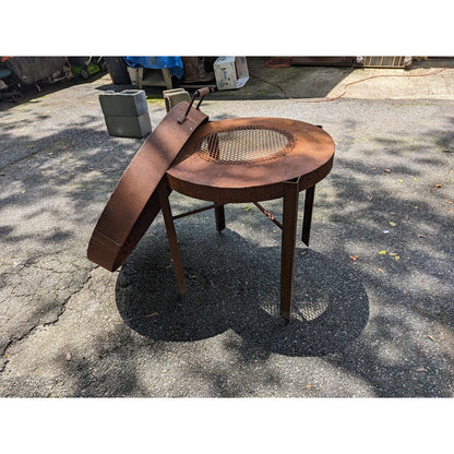 Secondhand Sandies : large outdoor steel pan fire propane cooking pan PAELLA