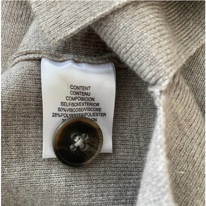 Wayf Kerry Henley Sweater In Heather Grey Size Medium NEW 3 button crew neck $78