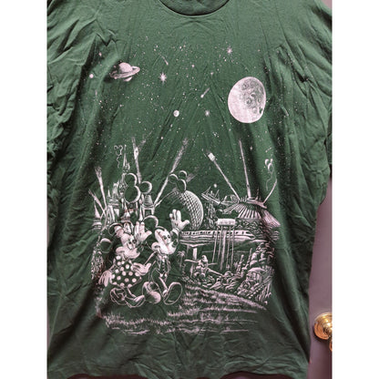 Vintage Disney Designs Green vintage single stitch magic kingdom shirt ONE SIZE