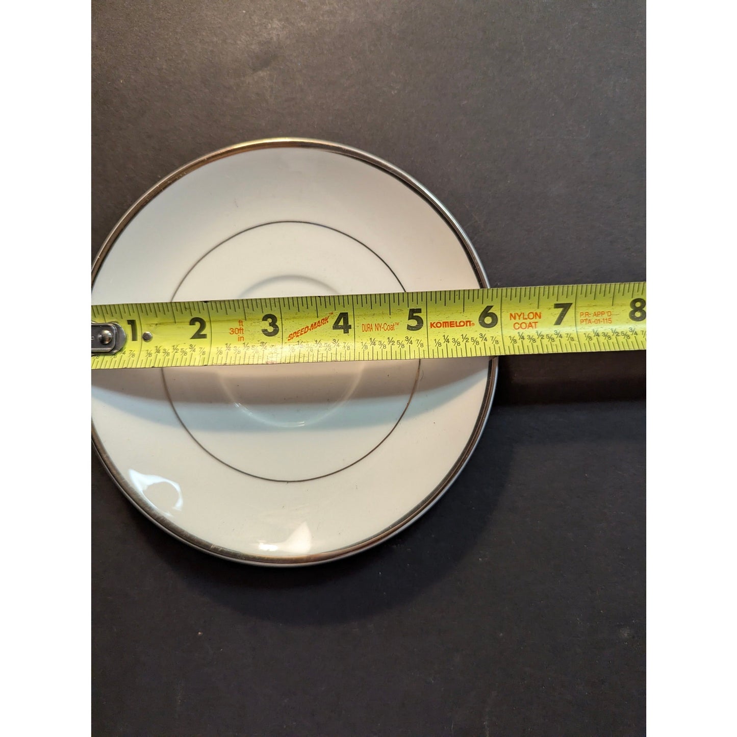 Mikasa Ultima Cameo Platinum Saucer Plate Fine China Platinum Trim HK 301